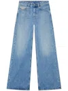 Diesel 1996 D-sire Cotton Jeans With Back Logo Patch In Blau