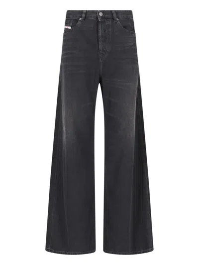 Diesel 1996 D-sire 09j09 Palazzo Jeans In Black