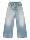 Diesel Jeans Gamba Larga In Blue