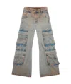 Diesel 1996 D-sire Low-rise Straight Jeans In Blue