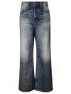 Diesel Washed Effect Wide Leg Jeans