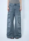Diesel 'd-sire' Cargo Jeans In Grey