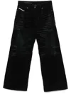 Diesel 1996 D-sire Low-rise Wide-leg Jeans In 01