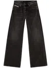 Diesel 1996 D-sire Low-rise Wide-leg Jeans In 02