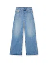 Diesel 1996 D-sire Cotton Jeans With Back Logo Patch In Blue