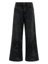 Diesel Vintage Inspired D-sire Denim Trousers In Black