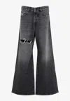 Diesel "1996 D-sire 007x4" Palazzo Jeans In Gray