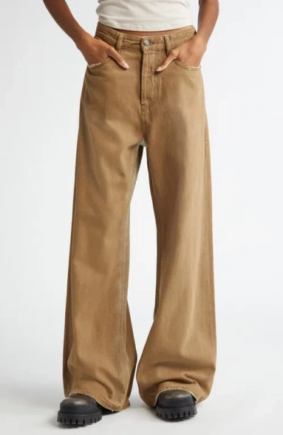 Diesel Straight Jeans In Brown