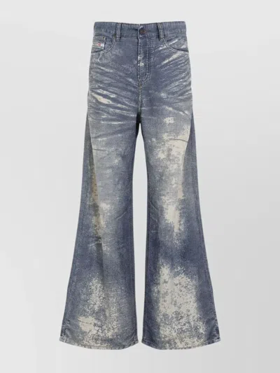Diesel Low Waist Bleached Effect 1996 D-sire Jeans In Blue
