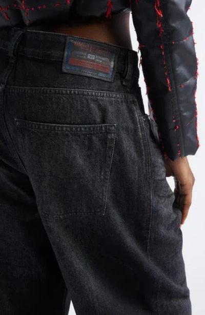 Diesel ® 1996 D-sire Fsh1 Distressed Relaxed Jeans In Black