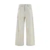 Diesel 1996 D-sire Fsg Wide-leg Distressed Trousers In Neutral