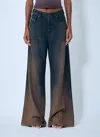 Diesel 1996 D-sire Jeans In Medium Blue With Faded Effect Women In Brown