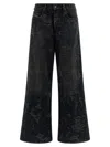 Diesel Vintage Inspired D-sire Denim Trousers In Black