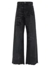 Diesel Jeans Dalla Gamba Ampia In Denim Nero  Donna In Black