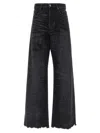 Diesel Jeans Dalla Gamba Ampia In Denim Nero  Donna In Black