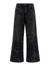 Diesel Vintage Inspired D-sire Denim Trousers In Black