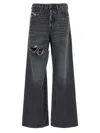 Diesel 1996 D-sire Low-rise Wide-leg Jeans In Black
