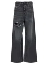 Diesel "1996 D-sire 007x4" Palazzo Jeans In Black