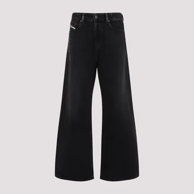Diesel Straight Jeans In Black