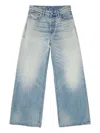 Diesel Jeans Gamba Larga In Blue