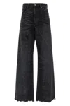 Diesel Jeans Dalla Gamba Ampia In Denim Nero  Donna In Black