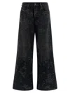 Diesel Vintage Inspired D-sire Denim Trousers In Black