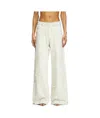 Diesel 1996 D-sire Fsg Wide-leg Distressed Trousers In Neutral