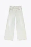 Diesel 1996 D-sire Wide-leg Jeans In Denim Chiaro