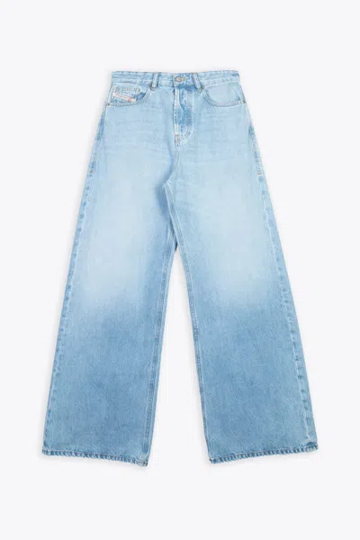 Diesel 1996 D-sire L.30 Washed Light Blue Denim Baggy Pant - 1996 D-sire
