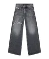 Diesel 1996 D-sire Low-rise Wide-leg Jeans In Black
