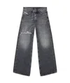 Diesel 1996 D-sire Low-rise Wide-leg Jeans In Black