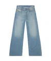 Diesel 1996 D-sire Low-rise Wide-leg Jeans In Blue