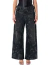 Diesel Vintage Inspired D-sire Denim Trousers In Black