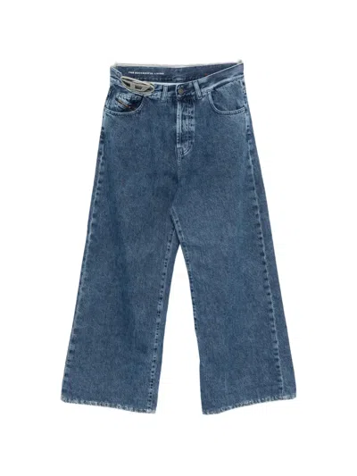 Diesel 1996 D-sire-s4 Wide-leg Jeans In Blue