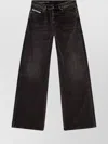Diesel 1996 D-sire Wide Leg Denim Trousers In Black