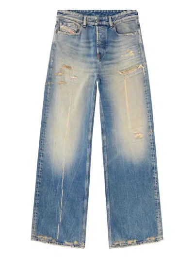 Diesel 1996 D-sire Wide-leg Jeans In Blue