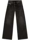 Diesel 1996 D-sire Wide-leg Jeans In Burgundy