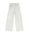 Diesel 1996 D-sire Wide-leg Jeans In White