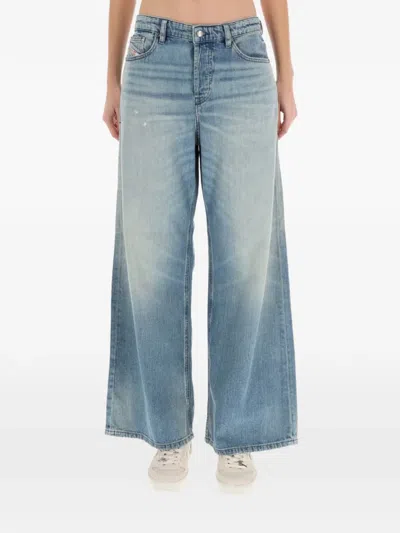 Diesel 1996 D-sire Wide Jeans In Blue
