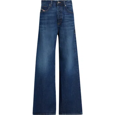 Diesel ® 1996 D-sire Low Rise Baggy Wide Leg Jeans In Blue