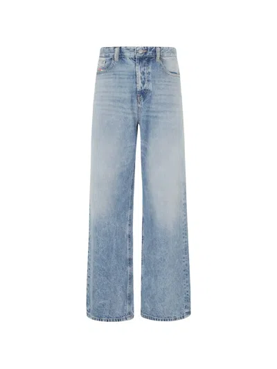 Diesel 1996 D-sire Wide-leg Jeans In Blue