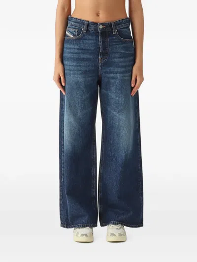 Diesel 1996 D-sire Wide-leg Jeans In Blue
