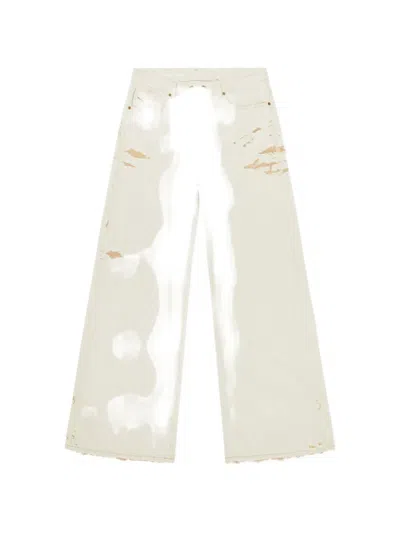 Diesel 1996 D-sire Wide-leg Jeans In Neutral