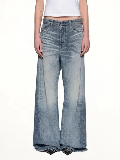 Diesel 1996 D-sire-fsh Wide Jeans In Blue