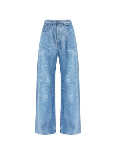 Diesel 1996 D-sire-fsi Wide-leg Jeans In Blue
