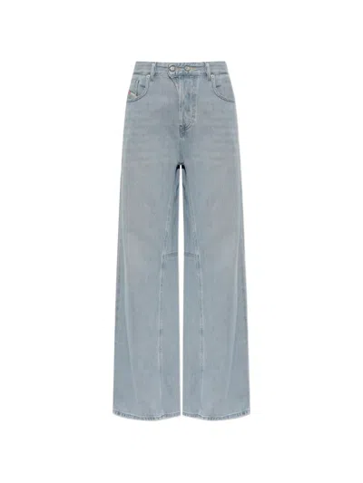 Diesel 1996 D-sire-yu-u Wide-leg Jeans In Blue