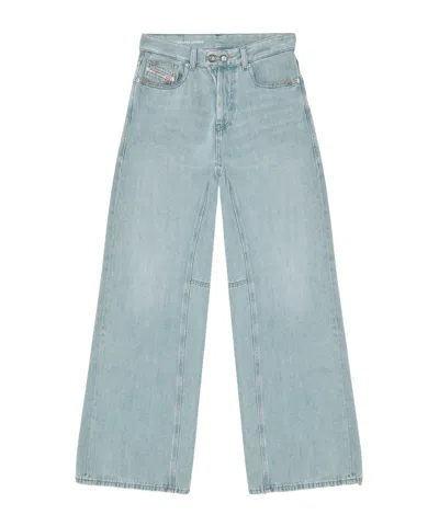 Diesel 1996 D-sire-yu-u Wide-leg Jeans In Brown