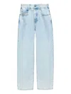 Diesel Light Wash Denim Jeans With Wide-leg Silhouette