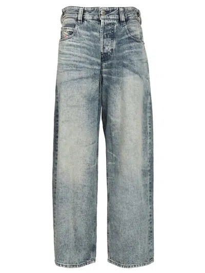 Diesel 1997 D-enim Medium Waist Relaxed Jeans Blue In Neutral