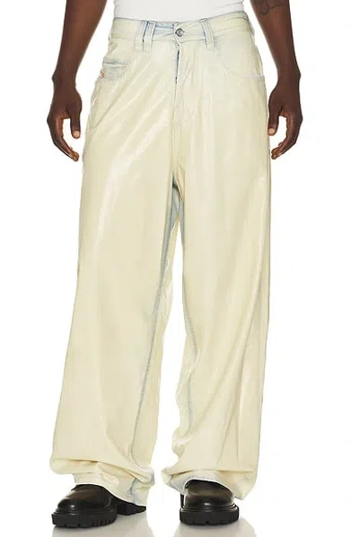 Diesel Beige Relaxed Jeans In Multi